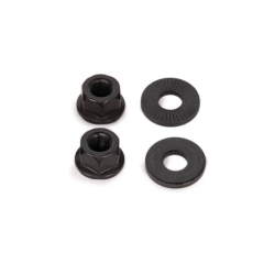 PAIRE D'ECROUS ALU SALT CNC 10 MM NOIR